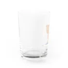 おいしいごはん屋のいただきますねこ・茶 Water Glass :left