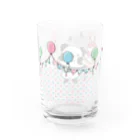 イラスト MONYAAT のズレぱんだちゃんのはっぴーグラス_kyu13 Water Glass :left