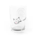 ねこのヤニを吸うねこ（文字なし） Water Glass :left