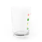 しばの夢工房イラストグッズ店の赤ちゃんの体重カレンダー（ピンク無し） Water Glass :left