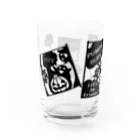 イラスト MONYAAT のGz かぼちゃバーガーＤ(gr) Water Glass :left