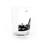 うの UNOの窓際のうの（白黒） Water Glass :left