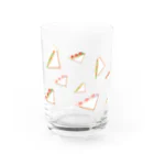 にしむー食堂の雑貨屋さんの夏のフルサンセット〜文字といっしょ〜 Water Glass :left