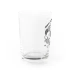 ▲さちねこじかん。幸猫の時光。▲ウェブストアの1st クラッカー　しろくろ Water Glass :left