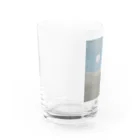 satoharuの朝方の月 Water Glass :left