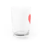 s-nowのドットハート Water Glass :left