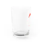 うらめし屋　の福犬ちゃん　白 Water Glass :left
