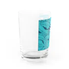 ナイロドノのぎゅうぎゅうオオサンショウウオ　ブルー Water Glass :left