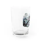 Kumibarcalow_のおりぼんフィッシュと街 Water Glass :left