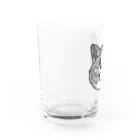 春風工房の秋田犬ハッピースマイル虎毛 Water Glass :left