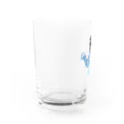 TRAVA design SHOPの猫トライバル×青空 Water Glass :left