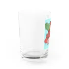 やつはし農園のパー子ともち太、また寝てる Water Glass :left