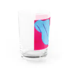 マキコエビナのショッキングピンク Water Glass :left