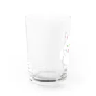 小鳥と映画館の白くて大きな猫 Water Glass :left