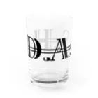 DASHのD.A.S.H.ロゴ① Water Glass :left