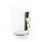 ほのぼのライフの白猫マリー Water Glass :left