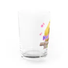 ぴーよこまる（セキセイインコ）のまるのこんにちは♪ Water Glass :left