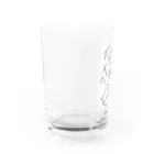 カラフルなすげー店のおはなちゃんかぞく Water Glass :left