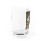 柘榴灯の不思議の森のコラージュ Water Glass :left