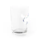 ミウラとみやこ🐱FIP闘病中の寵愛のお姫さま/ブルー Water Glass :left