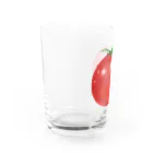 chicodeza by suzuriのリアルなトマトのイラスト Water Glass :left