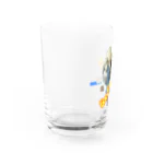 ぴーよこまる（セキセイインコ）のぴぃのおやすみ Water Glass :left