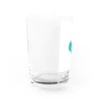 ハートグッズショップのハート　グリーン Water Glass :left