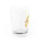 とくとくペット店のケヅメリクガメとセキセイインコ Water Glass :left