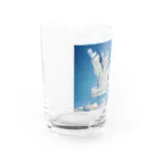 錆猫の館の純白の鳳凰と太陽 Water Glass :left