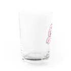 基本黒髪女子のお店のうさぎさん Water Glass :left