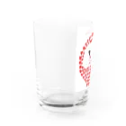 Niea999’s プチハッピー shopのだるまハート 1 Water Glass :left