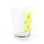 ✨🌈✨ユラクラカン🇯🇵 ✨🌈✨の🌻夏休み日記のひまわり🌻 Water Glass :left