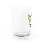 りちの鼻の大きい ろく Water Glass :left