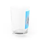 永久凍土の国の白夜のシベリアン狼 Water Glass :left