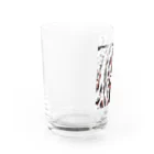 mi_e76の版画風おなのこ(朱) Water Glass :left