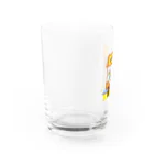 猫戦士のお店のちょんニャゲさんはお手入れ中 Water Glass :left