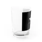 Happy dogsのDachshund　Black Water Glass :left