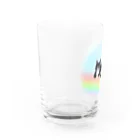 Ａｔｅｌｉｅｒ　Ｈｅｕｒｅｕｘの虹の橋のmonoクロちゃん達 Water Glass :left