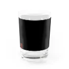 Rigelの陣羽織 黒鳥毛揚羽蝶模様柄 Water Glass :left