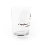 キッズモード某のカピバラとベレー帽 Water Glass :left