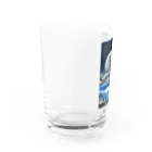 oshimuraのスプレーアート　月光🌕　オシムラサイン入り Water Glass :left