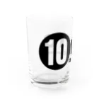 10BTCの10BTC(Black-Logo) Water Glass :left