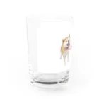 ゆりえ精神統一ちゅうの柴犬　ハナ Water Glass :left