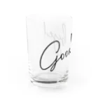 SANKAKU DESIGN STOREのGood Bye! モダン黒 Water Glass :left