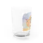 NanaCoco10  ナナココのホラガイ　水彩画 Water Glass :left