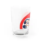 cementmilk WEBショップの半分ダルマ Water Glass :left