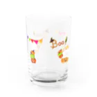 どるちぇ＊うさぎの【グラス】《ハロウィン》06＊かぼちゃパンツのしろくま＊ Water Glass :left