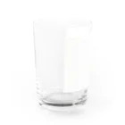 AtelierGluckのグリュックガールとカッツ　Lass dir Zeit Water Glass :left