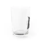 iguana_brosの黒猫がぎゃー Water Glass :left