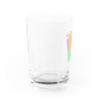 0faceの10cat_square Water Glass :left